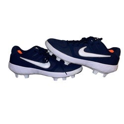 Nike Alpha Huarache Elite 2 Low Baseball Cleats Navy/White Mens 14 BQ8035-400.
