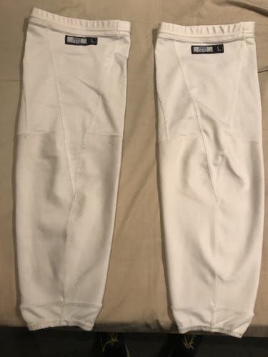 White Reebok Hockey Socks