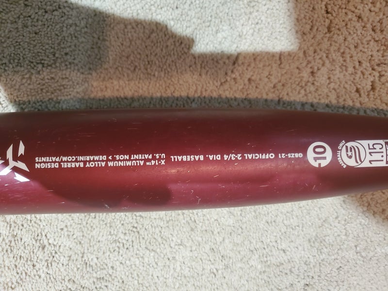 Bat Used USSSA Certified 2021 DeMarini Hybrid The Goods (-10) 20 oz 30"