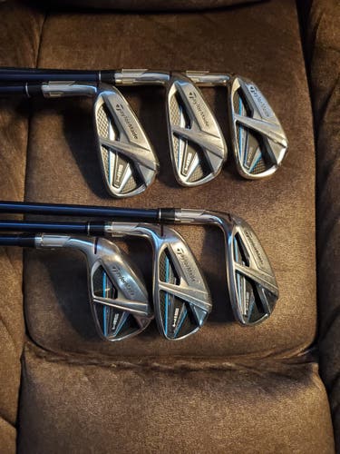 Iron Set Used Men's TaylorMade Left Hand SIM Max Regular Flex Graphite Shaft