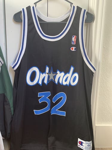 Vintage Large (Size 44) Champion Shaquille O’Neal Black Jersey