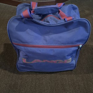 Used Lange heavy-duty ski boot bag (approx. 16” L x 16” W x 9” D)