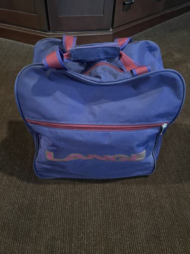 Used Lange heavy-duty ski boot bag (approx. 16” L x 16” W x 9” D)