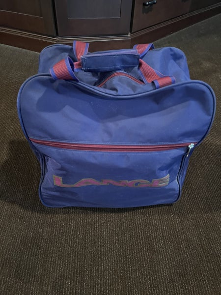 Used Lange heavy-duty ski boot bag (approx. 16” L x 16” W x 9” D)
