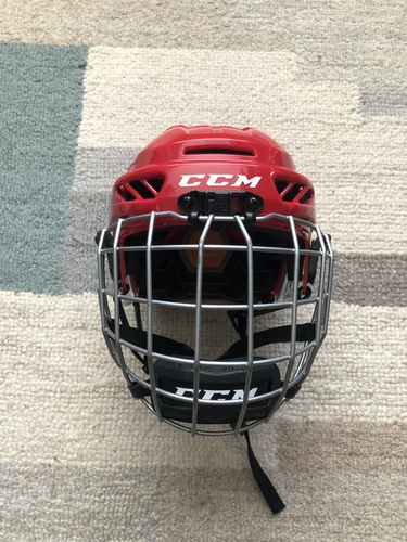 Red Youth Hockey Helmet CCM FitLite 3DS JR Used