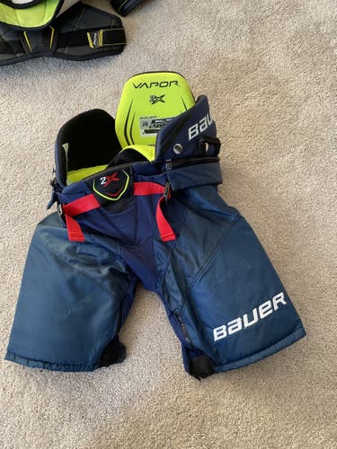 Blue Used Small Bauer  VAPOR 2X Hockey Pants