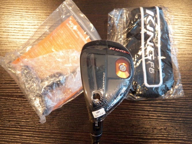 NEW LH COBRA KING F6 GOLF HYBRID ADJUSTABLE LOFT 19* AND UP OZIK RED TIE REGULAR