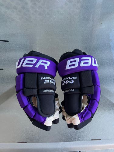 Purple Senior Bauer 14" Pro Stock Nexus 2N Gloves