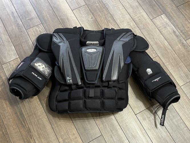 Large Brian's Sub Zero 3 PRO Halak Pro Stock Goalie Chest and Arm Protector Senior Used CA