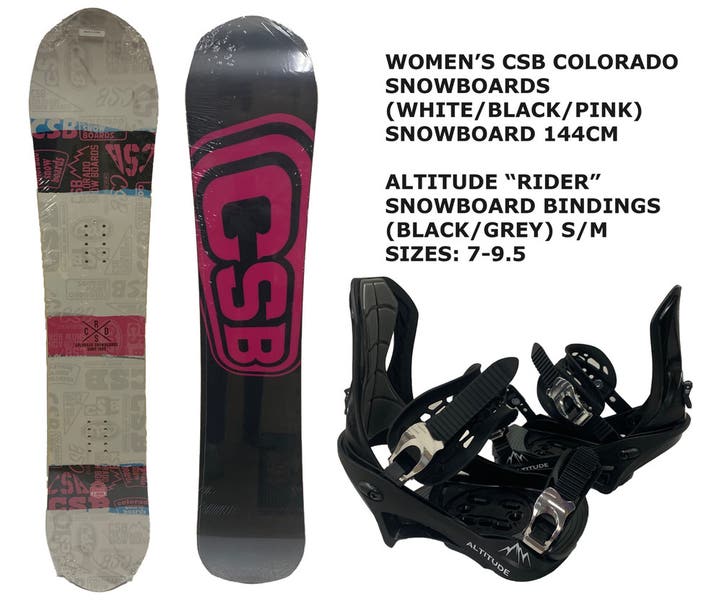 COLORADO SNOWBOARDS CSB (PINK) 139CM SNOWBOARD + ALTITUDE