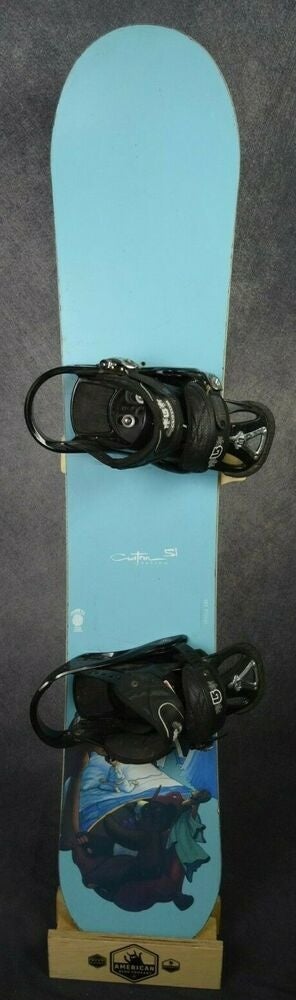 BURTON CUSTOM SNOWBOARD SIZE 151 CM WITH BURTON LARGE BINDINGS