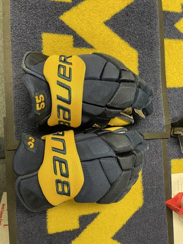 University of Michigan Hockey Gloves #55
