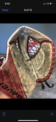 Bauer glove and blocker