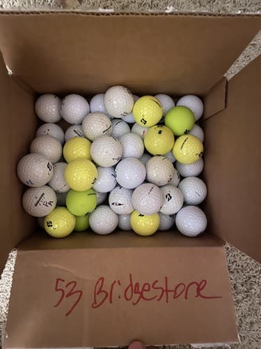 53 Assorted Bridgestone Golf  Balls