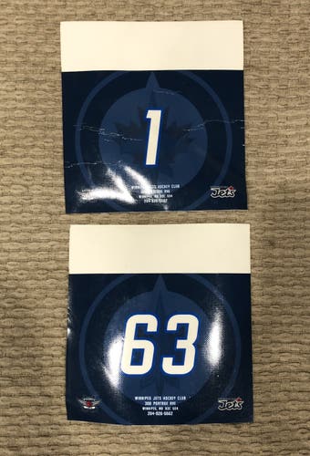 Pro Stock NHL Winnipeg Jets Equipment Bag tag