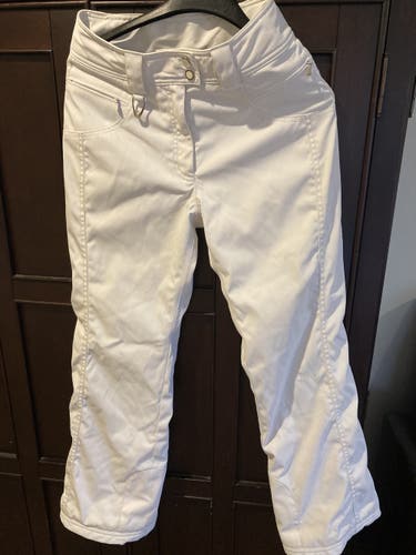 White Ski Pants Women's Adult Used Size 4 brand Marker