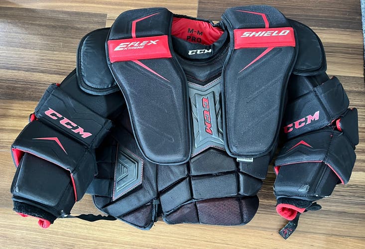 Used Medium CCM Extreme Flex Shield Pro Goalie Chest Protector
