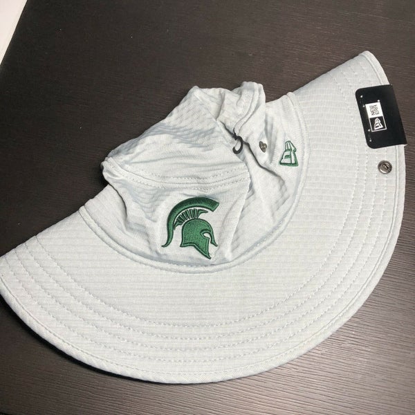 Michigan State Spartans New Era Training Bucket Hat - White