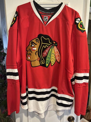 Blackhawks Red Size 60 Reebok Jersey