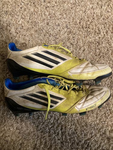 White Unisex Molded Cleats Adidas F50 adizero Cleats