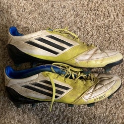 White Unisex Molded Cleats Adidas F50 adizero Cleats