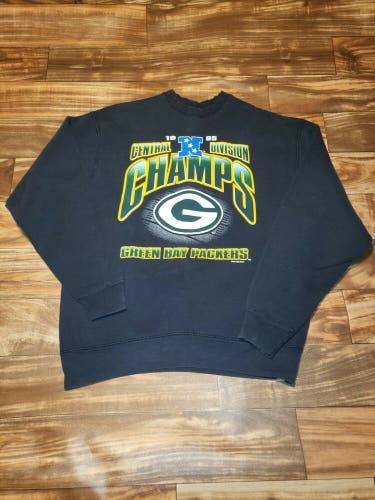 Vintage 1995 Green Bay Packers NFC Champions Salem Sports Sweater Size XL