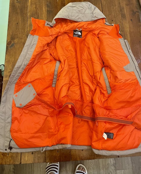 The North Face Rufus Ski Snowboard Insulated Jacket Tan Orange