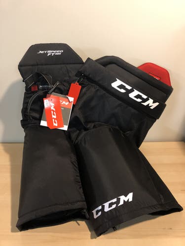 NEW CCM Jetspeed FT485 Senior XL Black Hockey Pants