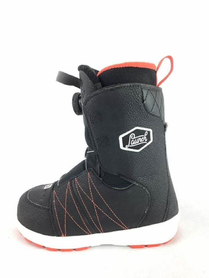 Salomon Launch Boa Jr. Kids Black/Red Size 2.5 Boa Snowboard Boots