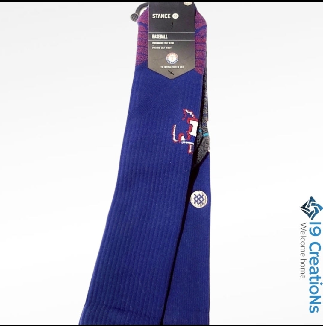 Stance Texas Rangers Socks Over The Calf Nwt $24 Large 9-12 