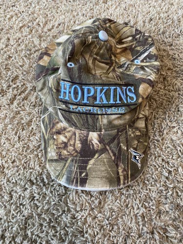 Johns Hopkins Lacrosse Camouflage and Blue Hat