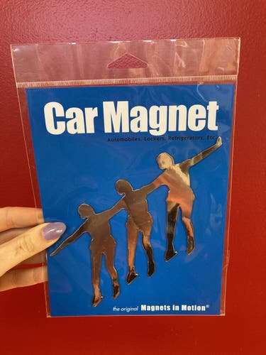 New Figure Skating Silver Car Magnet