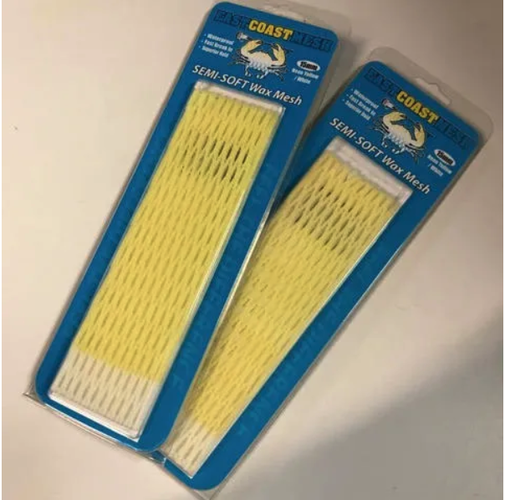 2 Pack NEW East Coast Dyes ECM 15mm Fade Neon Yellow Wax Mesh ** RETAIL $52 **