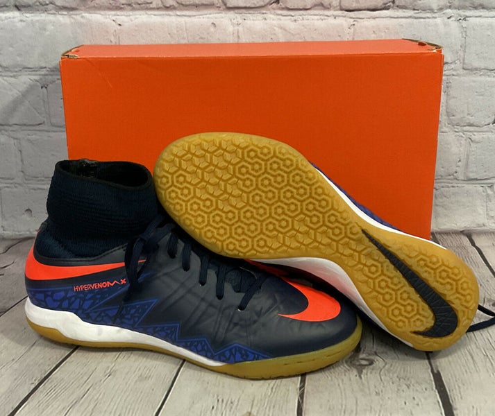 NEW Nike Jr Proximo IC Indoor Soccer Size 4.5Y Blue Orange | SidelineSwap
