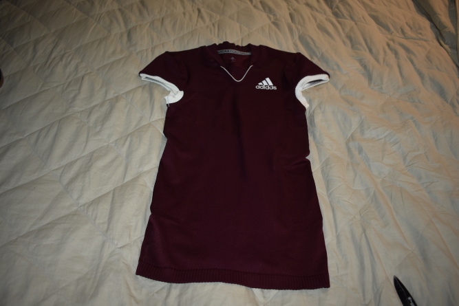 NEW - adidas Blank Football Game Jersey, Maroon, Large - With tags!