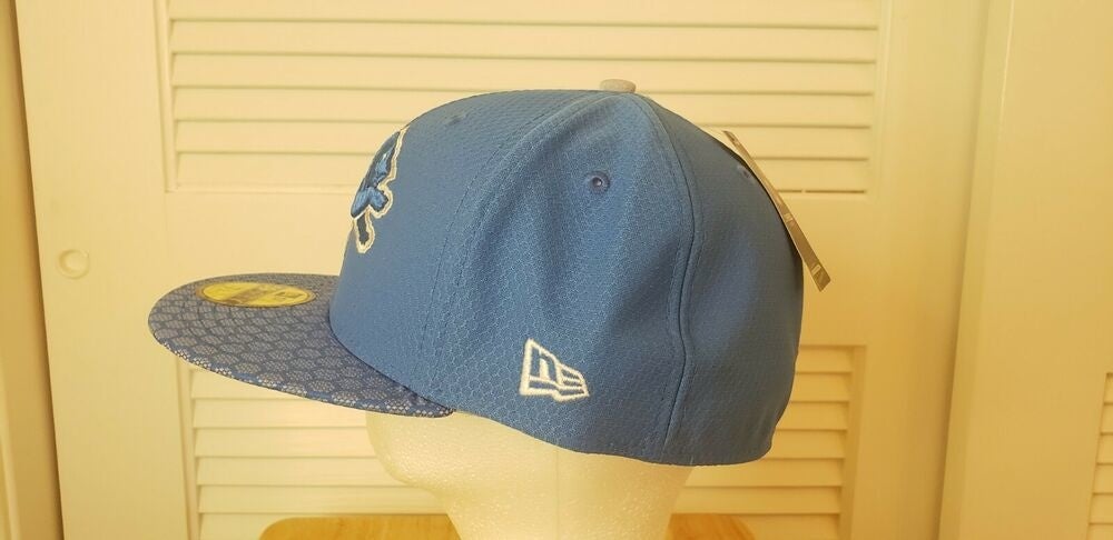 Men's New Era Black/Blue Detroit Lions 2022 NFL Draft 39THIRTY Flex Hat