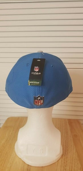 Mens New Era NFL 59Fifty Detroit Lions On Field Football Cap Hat Blue NWT