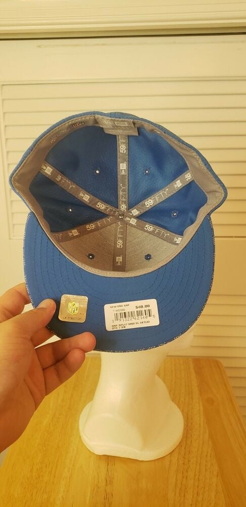 NWT NOS Vintage Detroit Lions New Era Pro Model 7 Fitted Hat Cap Wool (e83b)