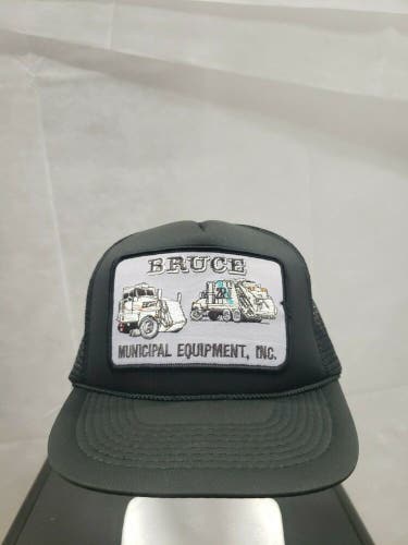 Vintage Bruce Municipal Equipment Mesh Trucker Snapback Patch Hat