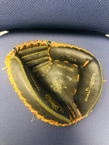 Black New Adult Rawlings Right Hand Throw Catcher's Baseball Glove 32.5"