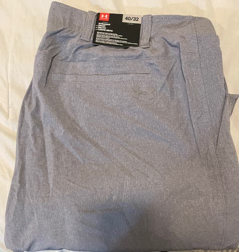 Under Armour Gray Golf Pants 40 X 32