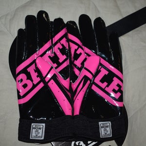 NEW - Battle Ultra Stick Football Gloves, Junior Medium