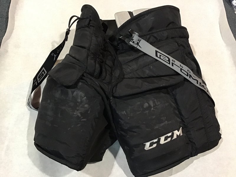Colorado Avalanche Game Used Pro Stock CCM HPG 12A Goalie Pants Large
