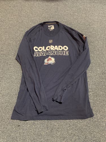 Used Blue Adidas Colorado Avalanche Long Sleeve Training Shirts