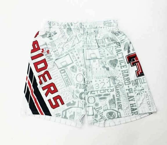 Under Armour Texas Tech Red Raiders Basketball Short Women's M White Red UJSELW