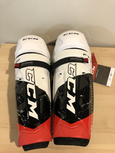 NEW CCM Jetspeed FT485 Shin Guards 15"