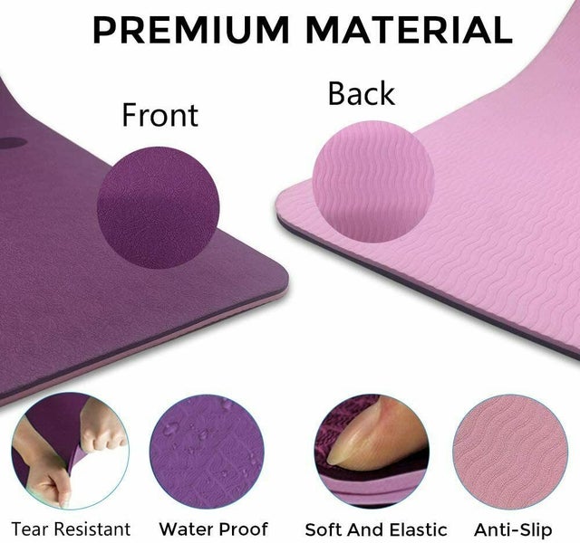 TPE Yoga Mat - Purple