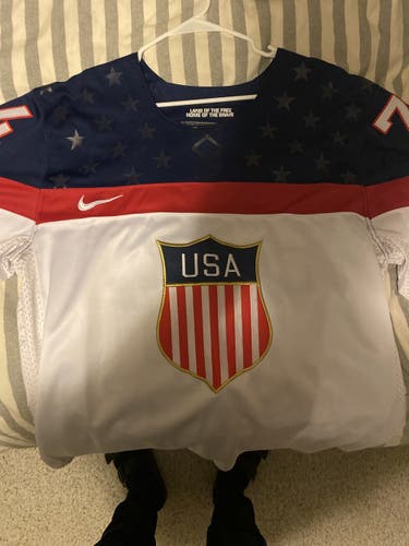 TJ Oshie replica USA Hockey jersey