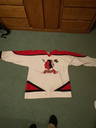 Vintage Defunct Racist Lancaster Redskins  hockey jersey
