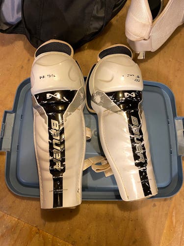 Used Senior Bauer Nexus 400 Shin Pads 14”